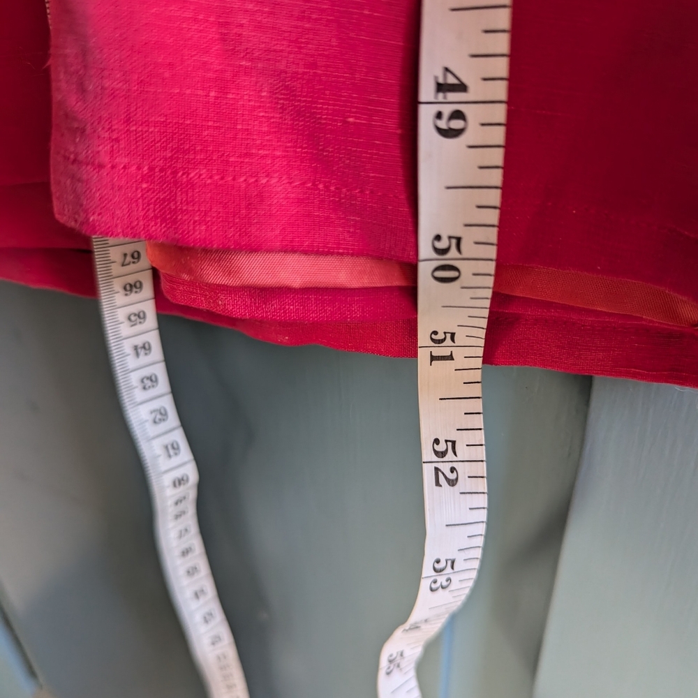 NWT Silk Linen Maxi 8 Dress Fuschia Sleeveless Jones NY Resort Summer Wedding - Picture 12 of 14